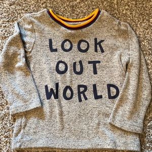 Grey cozy long sleeve shirt